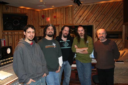 Dream Theater and Paul Northfield at Avatar Studios, working on Systematic Chaos