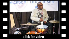 Dante Roberson demos the Kickport at NAMM 2009