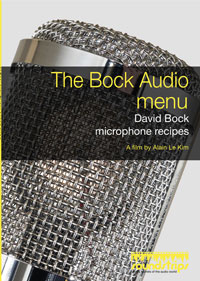 Bock Audio Menu: David Bock Microphone Recipes