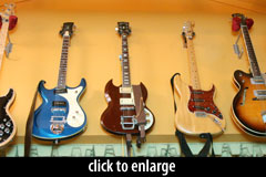 Guitar collection at Great Magnet